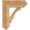 Ekena Millwork Balboa Arts and Crafts Rough Sawn Bracket w/ Offset Brace, Western Red Cedar, 8"W x 22"D x 26"H BKT0806X22X26BOA03RWR - alternate 2